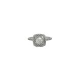 14 Carat White Gold Double Halo Ring