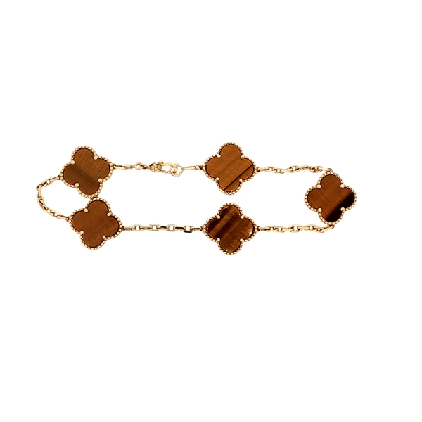 18 Carat Yellow Gold Van Cleef & Arpels Alhambra Bracelet