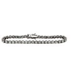 18 Carat White Gold Tennis Bracelet