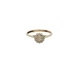 9 Carat Yellow Gold Cluster Ring