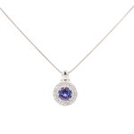 18 Carat White Gold Pendant & Chain
