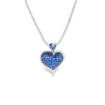 18 Carat White Gold Pendant & Chain