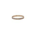 9 Carat Yellow Gold Half Eternity Ring