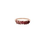 9 Carat Rose Gold Half Eternity Ring