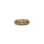 16 Carat Yellow Gold Half Eternity Ring