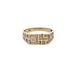 9 Carat Yellow & White Gold Signatory Ring