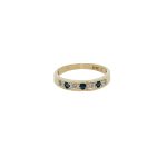 9 Carat Yellow Gold Half Eternity Ring