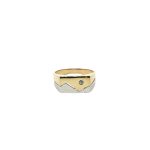 9 Carat Yellow & White Gold Signatory Ring