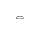9 Carat White Gold Half Eternity Ring