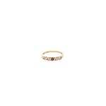 18 Carat Yellow Gold Half Eternity Ring