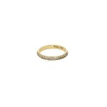 18 Carat Yellow Gold Half Eternity Ring