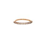 18 Carat Rose Gold Half Eternity