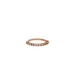 18 Carat Rose Gold Half Eternity