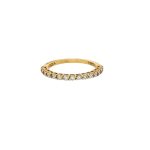 18 Carat Yellow Gold Half Eternity