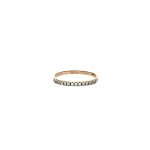 9 Carat Yellow Gold Half Eternity Ring