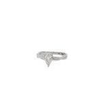 18 Carat White Gold Twisted Band