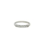 18 Carat White Gold Half Eternity Ring