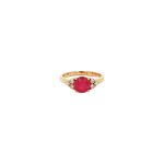 10CT Ruby Rings Yellow Rings