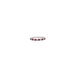 9 Carat White Gold Half Eternity Ring