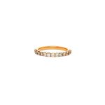 18 Carat Rose Gold Half Eternity Ring
