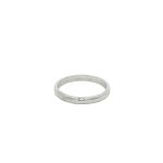 9 Carat White Gold Plain Band