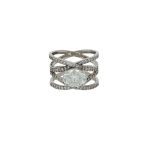 925 Silver & Moissanite Ring