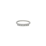 925 Silver Half Eternity Ring