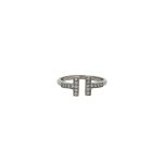 925 Silver H Shape Ring