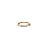 9 Carat Yellow Gold Half Eternity