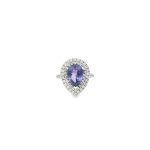 18 Carat White Gold Tanzanite Ring