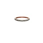 9 Carat Rose Gold Half Eternity Ring