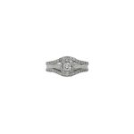 18 Carat White Gold Triple Band Ring