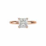 18 Carat Rose Gold Solitaire Ring