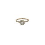 18 Carat Yellow Gold Halo Ring