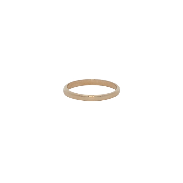 18 Carat Yellow Gold Half Round Wedding Ring