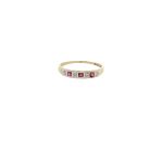 9 Carat Yellow Gold Half Eternity Ring