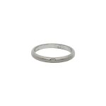 18 Carat White Gold Gents Wedding Ring