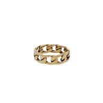 9 Carat Yellow Gold Curb Link Ring