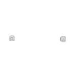 18 Carat White Gold Stud Earings