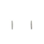 9 Carat White Gold Drop Earings