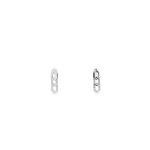 9 Carat White Gold Drop Earings