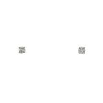 Silver & Moissanite Stud Earings