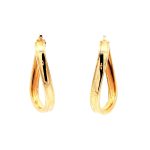 14 Carat Yellow Gold Hoops Earing