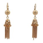 18 Carat Yellow Gold Drop Earings