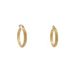 18 Carat Yellow Gold Hoop Earings