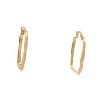 18 Carat Yellow Gold Hoop Earings