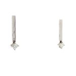 9ct WG DROP Earings