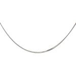9 Carat White Gold Thin Curb Chain