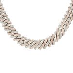 14 Carat Rose & White Gold Chain