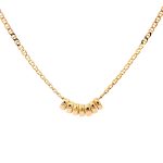 9 Carat Yellow Gold With 7 Rings Pendant Chain